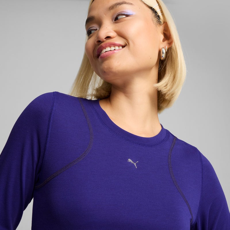 PUMA THE FAST RACE Womens Blue Long Sleeve Top - Image 2